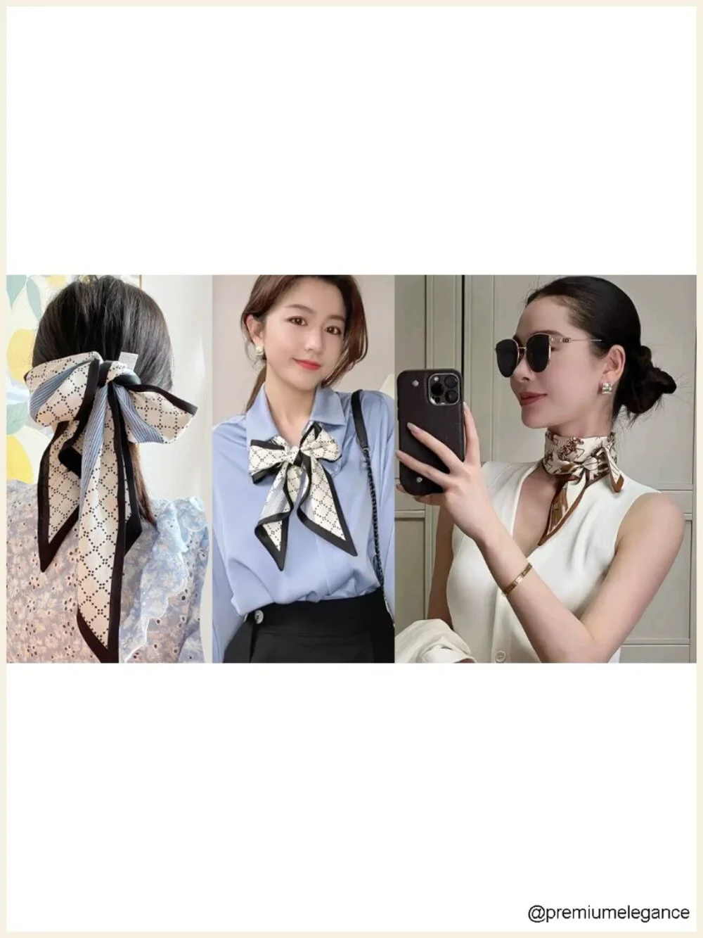 Silky Long Fashion Scarf for Women, Multipurpose Head Scarf & Neck Scarf,